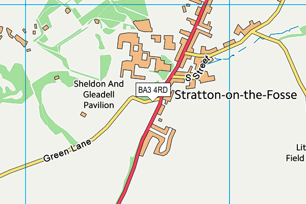 BA3 4RD map - OS VectorMap District (Ordnance Survey)