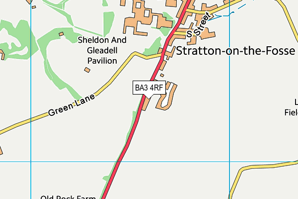 BA3 4RF map - OS VectorMap District (Ordnance Survey)