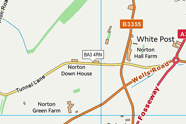 BA3 4RN map - OS VectorMap District (Ordnance Survey)