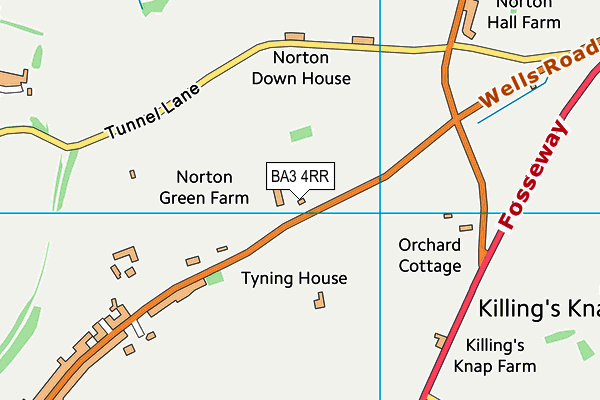 BA3 4RR map - OS VectorMap District (Ordnance Survey)