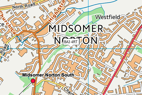 BA3 4RT map - OS VectorMap District (Ordnance Survey)