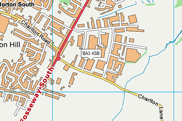 BA3 4SB map - OS VectorMap District (Ordnance Survey)