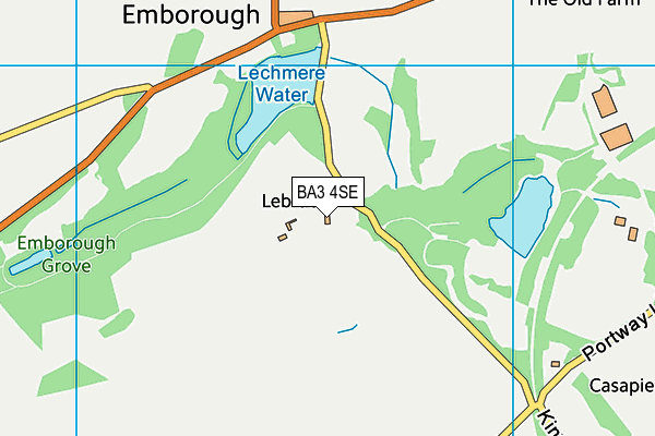 BA3 4SE map - OS VectorMap District (Ordnance Survey)