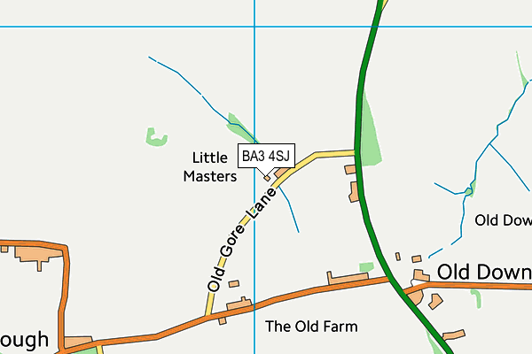 BA3 4SJ map - OS VectorMap District (Ordnance Survey)