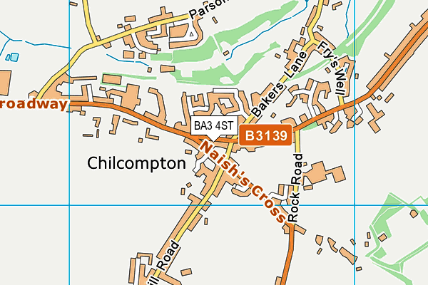 BA3 4ST map - OS VectorMap District (Ordnance Survey)