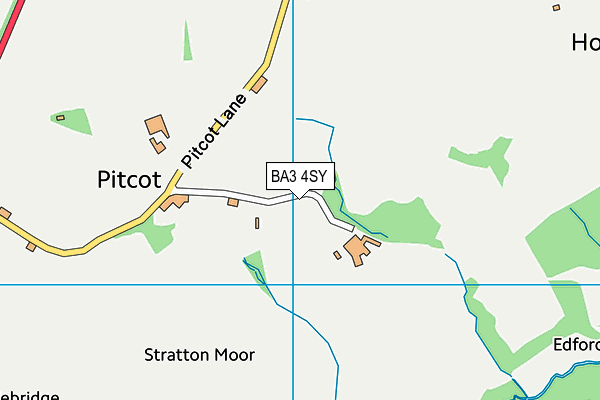 BA3 4SY map - OS VectorMap District (Ordnance Survey)