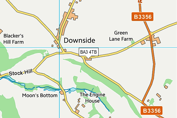 BA3 4TB map - OS VectorMap District (Ordnance Survey)