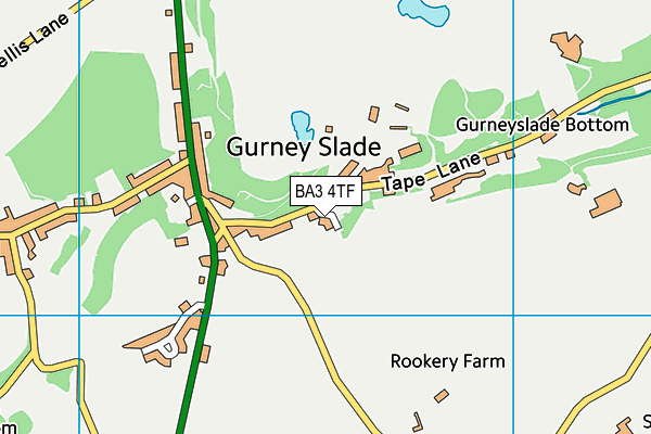 BA3 4TF map - OS VectorMap District (Ordnance Survey)