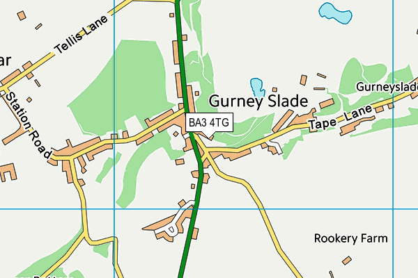 BA3 4TG map - OS VectorMap District (Ordnance Survey)