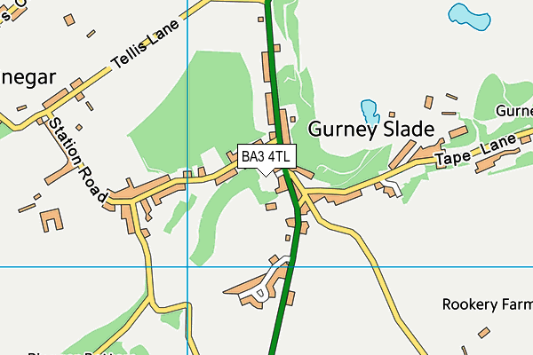 BA3 4TL map - OS VectorMap District (Ordnance Survey)