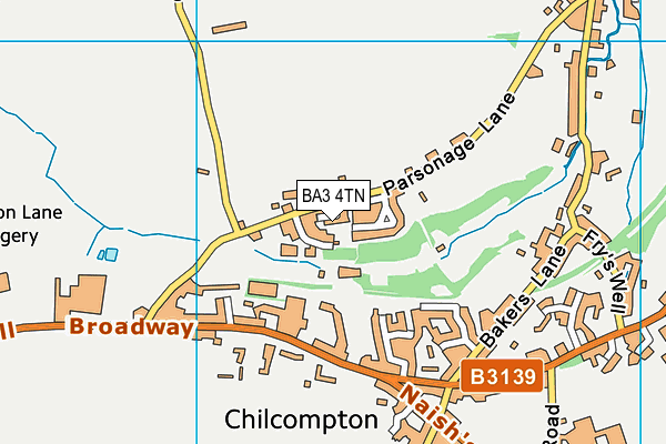 BA3 4TN map - OS VectorMap District (Ordnance Survey)