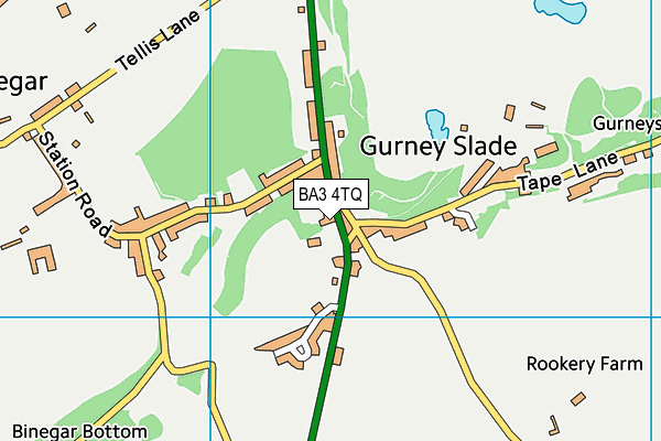 BA3 4TQ map - OS VectorMap District (Ordnance Survey)