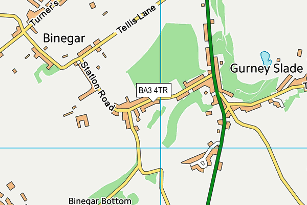 BA3 4TR map - OS VectorMap District (Ordnance Survey)
