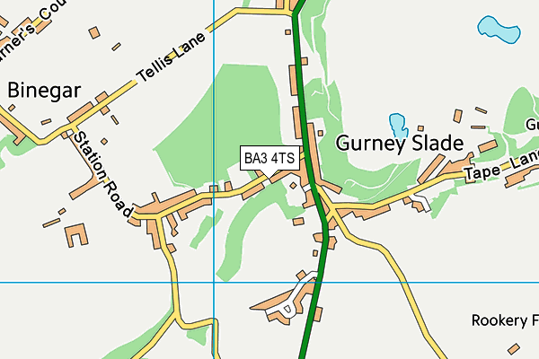 BA3 4TS map - OS VectorMap District (Ordnance Survey)