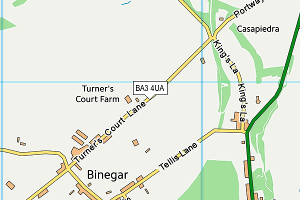 BA3 4UA map - OS VectorMap District (Ordnance Survey)