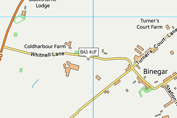 BA3 4UF map - OS VectorMap District (Ordnance Survey)