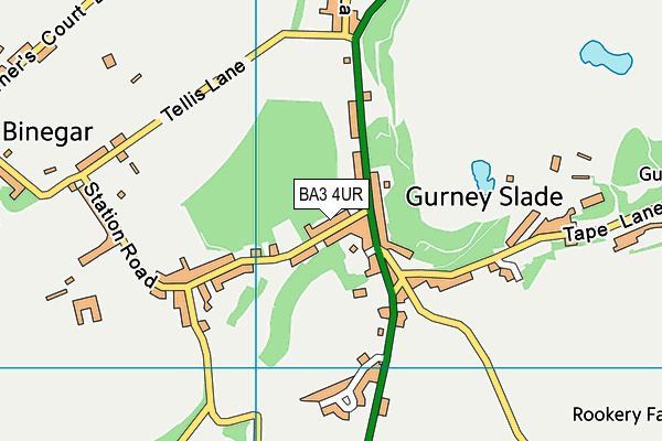 BA3 4UR map - OS VectorMap District (Ordnance Survey)