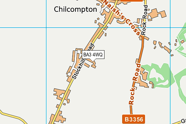 BA3 4WQ map - OS VectorMap District (Ordnance Survey)