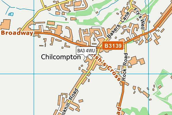 BA3 4WU map - OS VectorMap District (Ordnance Survey)