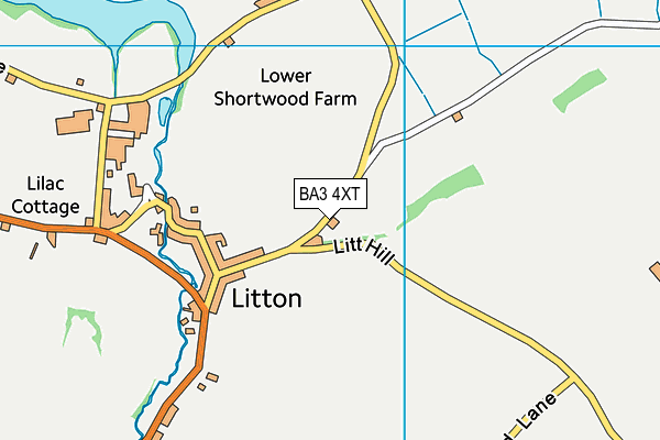 BA3 4XT map - OS VectorMap District (Ordnance Survey)