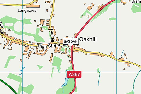 BA3 5AH map - OS VectorMap District (Ordnance Survey)