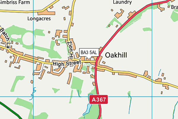 BA3 5AL map - OS VectorMap District (Ordnance Survey)