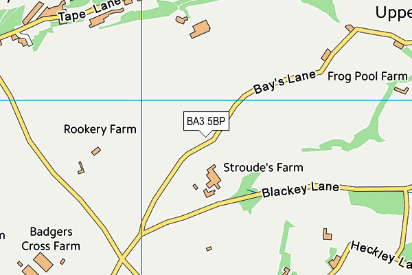 BA3 5BP map - OS VectorMap District (Ordnance Survey)