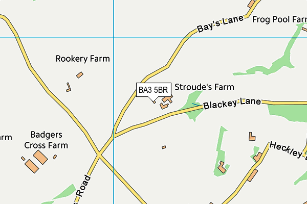 BA3 5BR map - OS VectorMap District (Ordnance Survey)