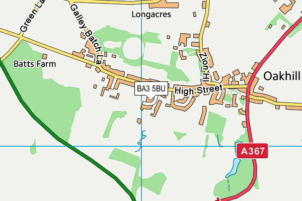 BA3 5BU map - OS VectorMap District (Ordnance Survey)