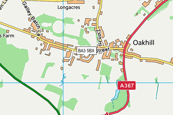 BA3 5BX map - OS VectorMap District (Ordnance Survey)