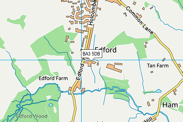 BA3 5DB map - OS VectorMap District (Ordnance Survey)