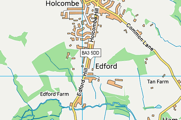 BA3 5DD map - OS VectorMap District (Ordnance Survey)