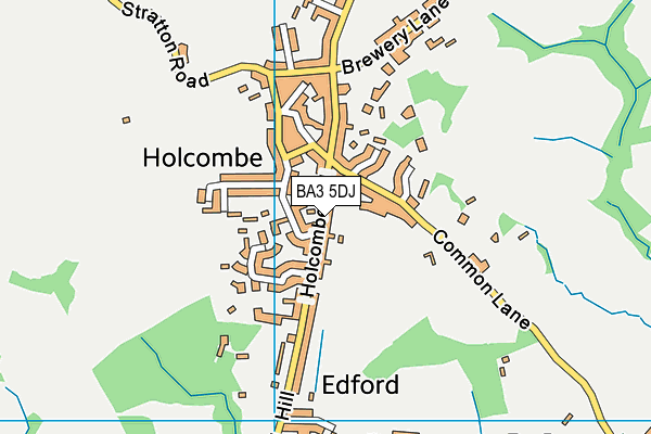 BA3 5DJ map - OS VectorMap District (Ordnance Survey)