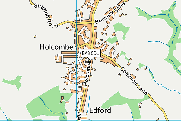 BA3 5DL map - OS VectorMap District (Ordnance Survey)