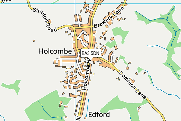 BA3 5DN map - OS VectorMap District (Ordnance Survey)