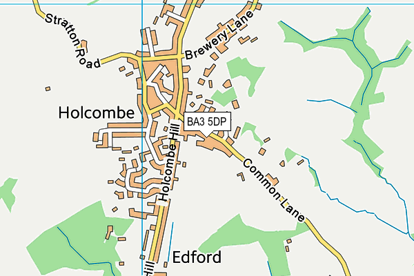 BA3 5DP map - OS VectorMap District (Ordnance Survey)