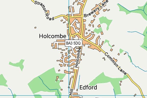 BA3 5DQ map - OS VectorMap District (Ordnance Survey)