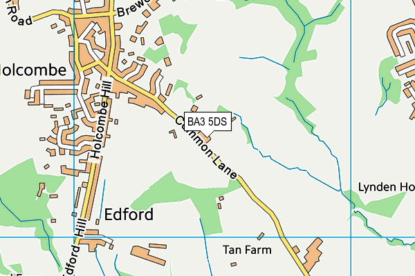 BA3 5DS map - OS VectorMap District (Ordnance Survey)