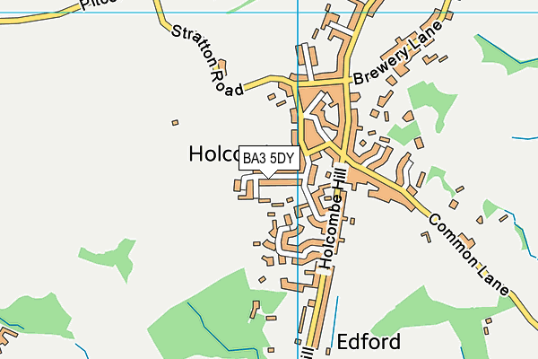 BA3 5DY map - OS VectorMap District (Ordnance Survey)
