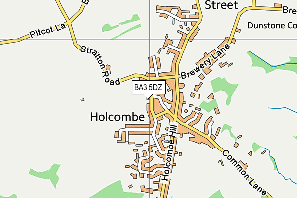 BA3 5DZ map - OS VectorMap District (Ordnance Survey)