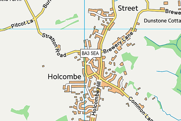 BA3 5EA map - OS VectorMap District (Ordnance Survey)