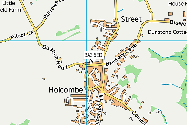 BA3 5ED map - OS VectorMap District (Ordnance Survey)