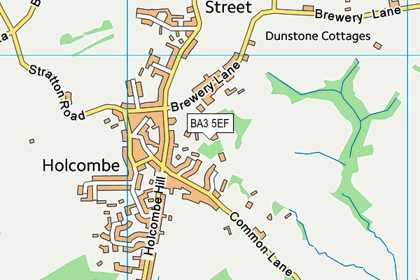 BA3 5EF map - OS VectorMap District (Ordnance Survey)