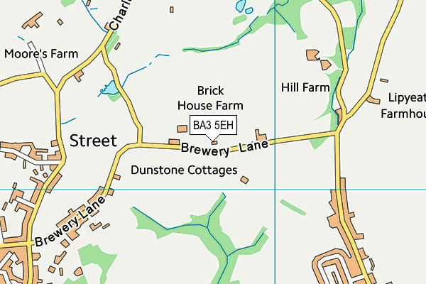 BA3 5EH map - OS VectorMap District (Ordnance Survey)