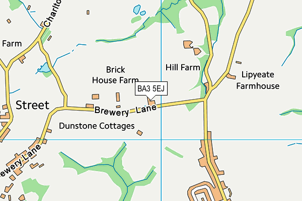 BA3 5EJ map - OS VectorMap District (Ordnance Survey)