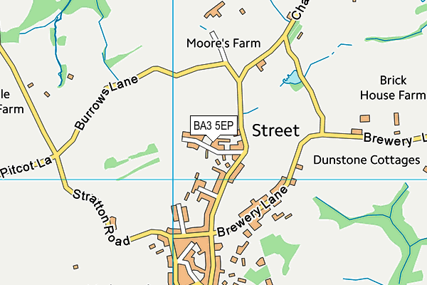 BA3 5EP map - OS VectorMap District (Ordnance Survey)