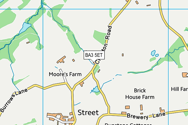 BA3 5ET map - OS VectorMap District (Ordnance Survey)