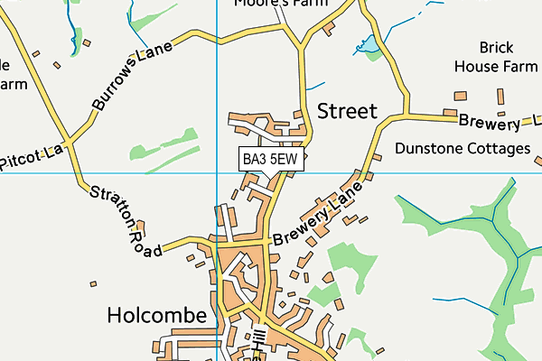 BA3 5EW map - OS VectorMap District (Ordnance Survey)