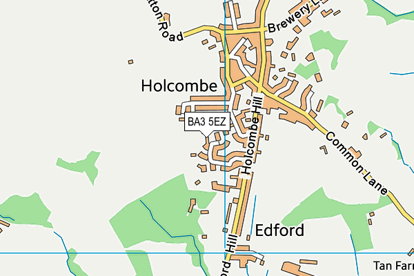 BA3 5EZ map - OS VectorMap District (Ordnance Survey)