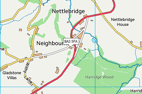 BA3 5FA map - OS VectorMap District (Ordnance Survey)